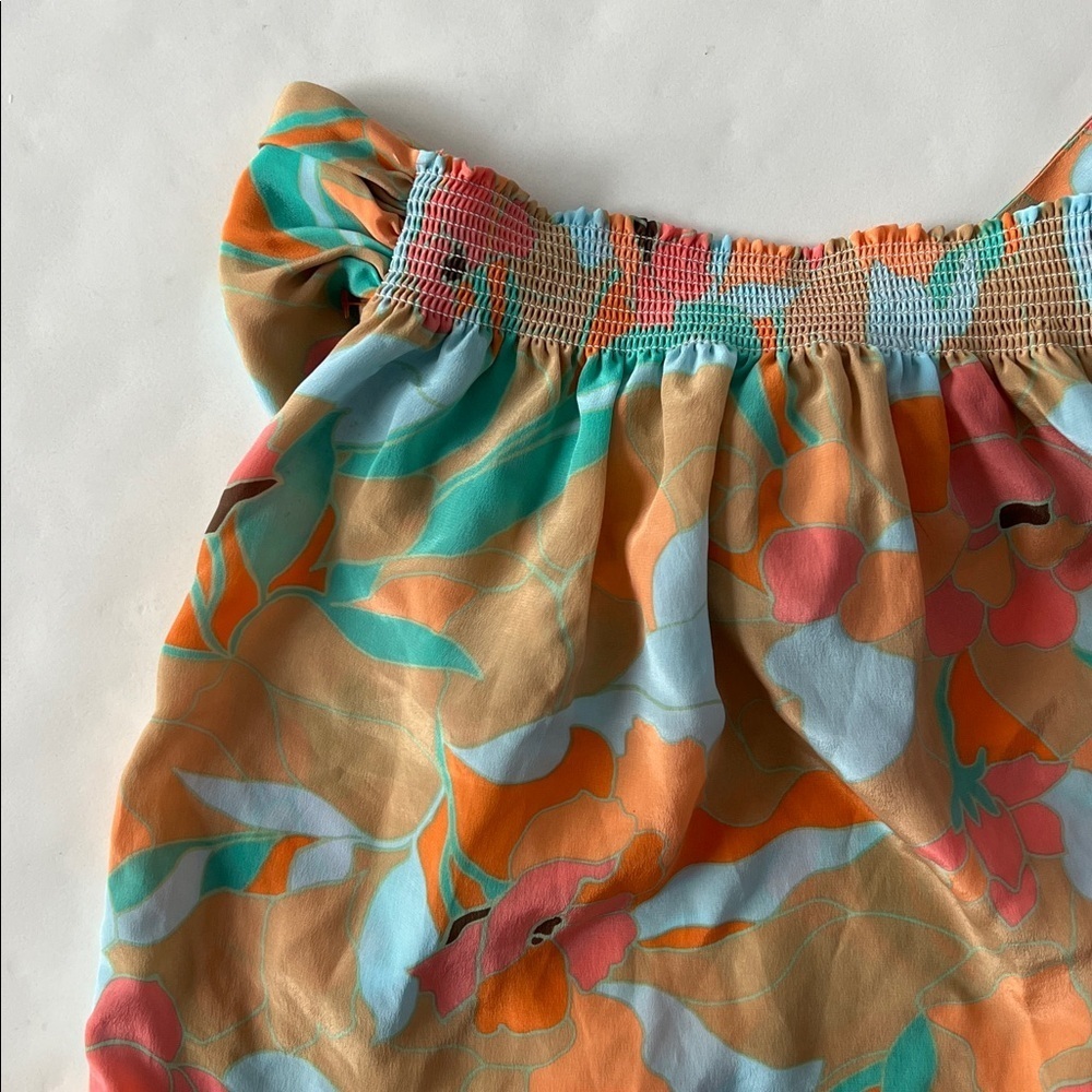Vintage Victoria's Secret Y2K 100% Silk Strapless Floral Tube Top (2005) Medium - Picture 4 of 6